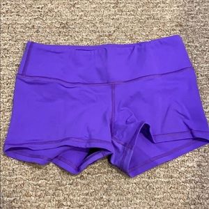 Purple FLEO booty shorts